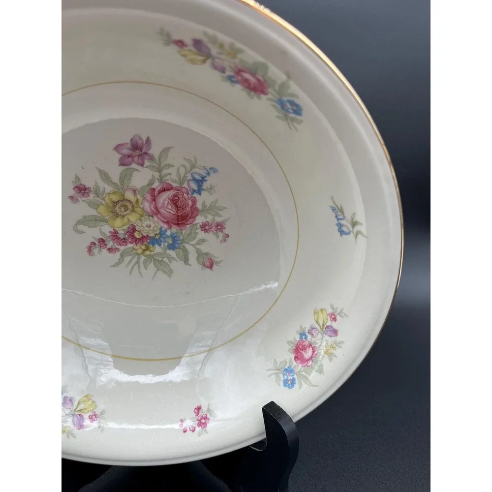 Serving Bowl Dresden Homer Laughlin Eggshell Nautilus